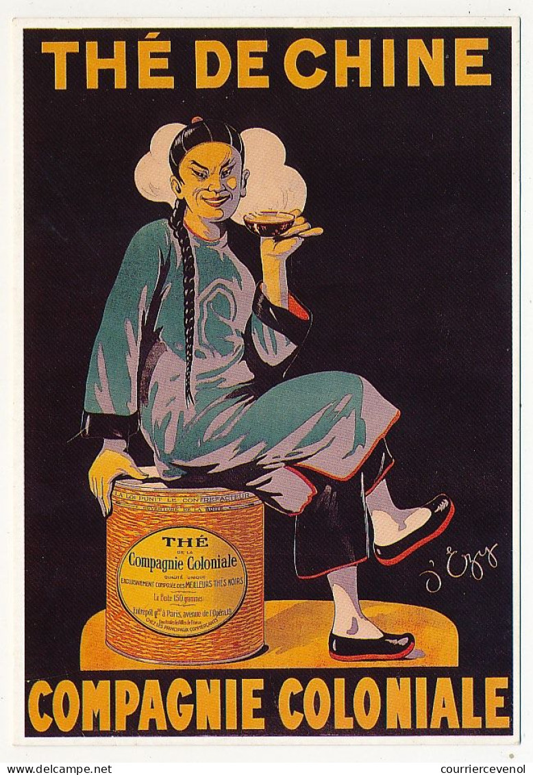 CPM - Reproduction D'affiche Publicitaire : Thé De Chine - Compagnie Coloniale - Advertising