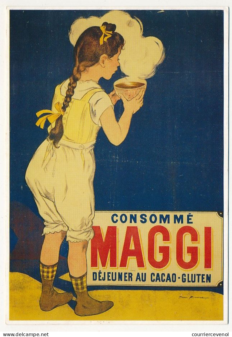 CPM - Reproduction D'affiche Publicitaire : Consommé MAGGI, Déjeuner Au Cacao-gluten - Advertising