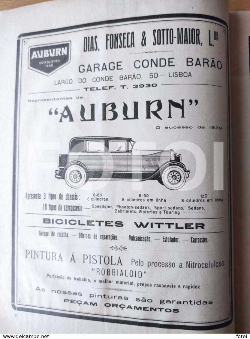 1929 CHRYSLER AUBURN OAKLAND ACP AUTOMOVEL CLUB PORTUGAL MAGAZINE - Revues & Journaux