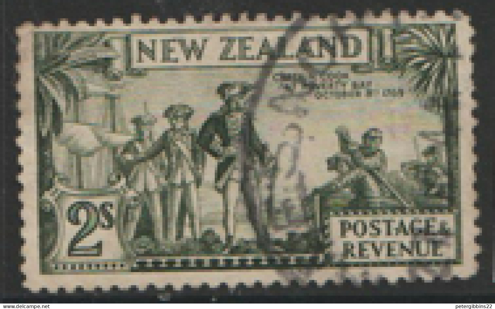 New  Zealand  1935   SG 568  2/-d Perf   14x13.1/2   Fine Used   - Oblitérés