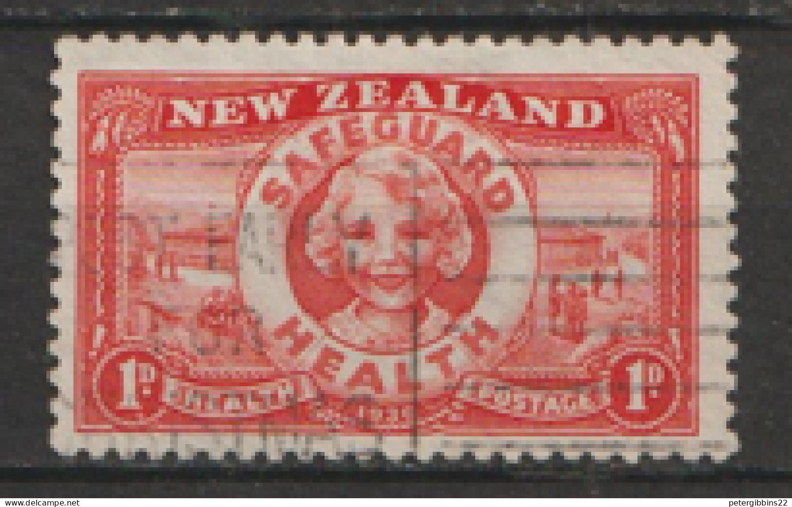 New  Zealand  1936  SG  598  1d  Health  Fine Used  - Oblitérés
