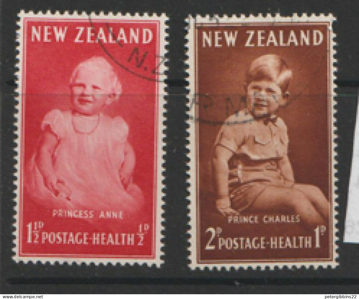 New  Zealand  1952  SG 710-1  Health    Fine Used   - Usados