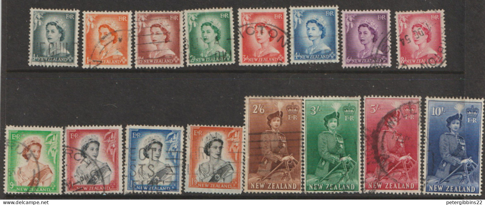 New  Zealand  1953  SG 723-36  Definitibes     Fine Used   - Used Stamps