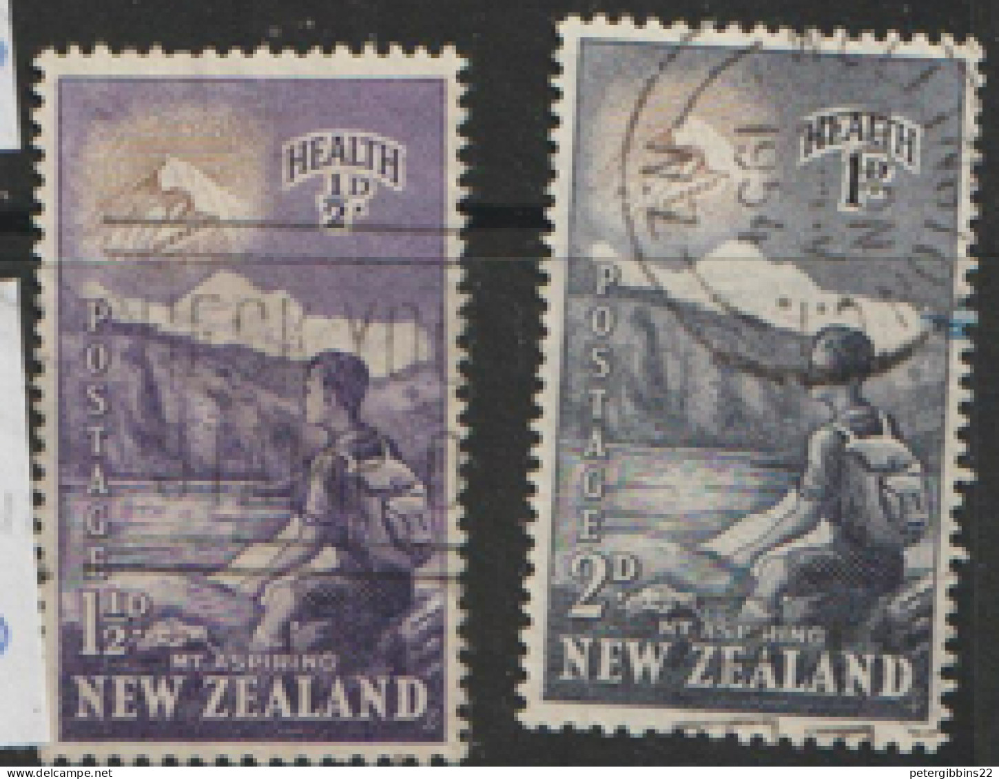 New  Zealand  1954  SG  737-8  Health    Fine Used   - Oblitérés