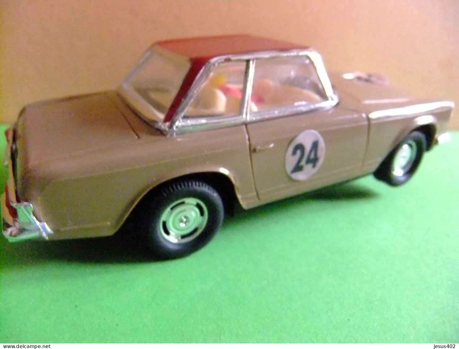 SCALEXTRIC EXIN MERCEDES 250 SL MARRON Y TECHO GRANATE DORSAL 24 - Autocircuits