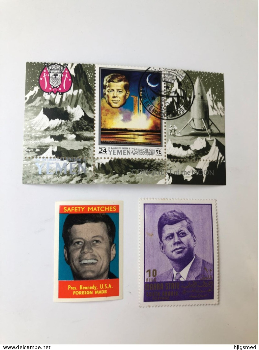 LOT John Fitzgerald Kennedy JFK Huge Collection USA President 85 Postcard 250 Stamp & Other Things Cigar Letter Photo - 5 - 99 Postcards