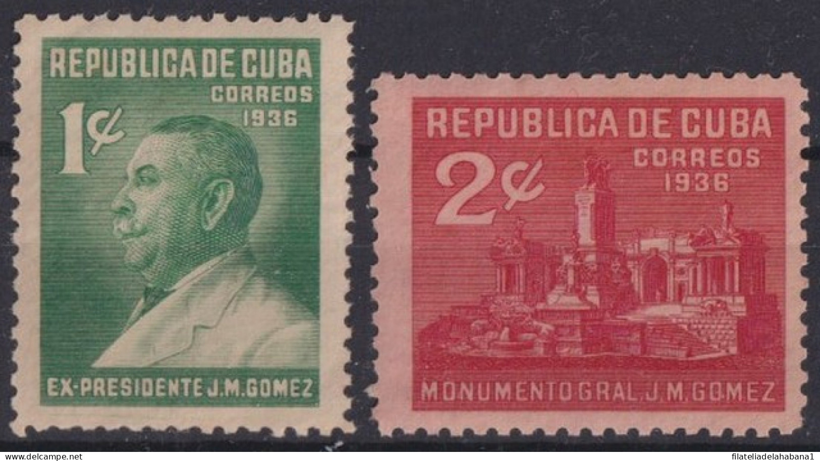 1936-418 CUBA REPUBLICA 1936 MNH MONUMENTO AL PRESIDENTE JOSE MIGUEL GOMEZ.  - Ongebruikt