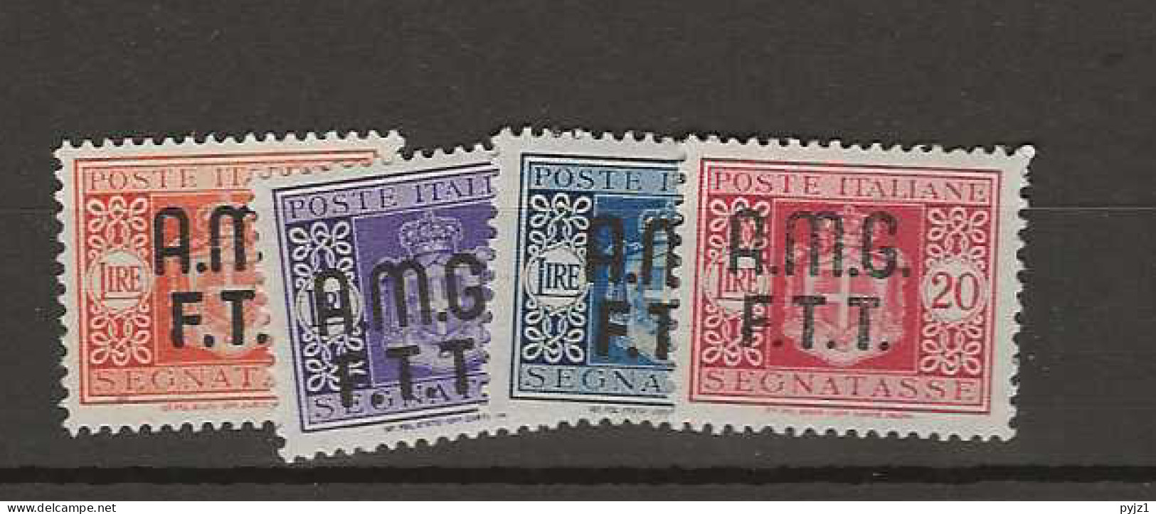 1947 MNH Triest, MIchel 1-4, Sassone Segnatasse 1-4 Postfris** - Segnatasse