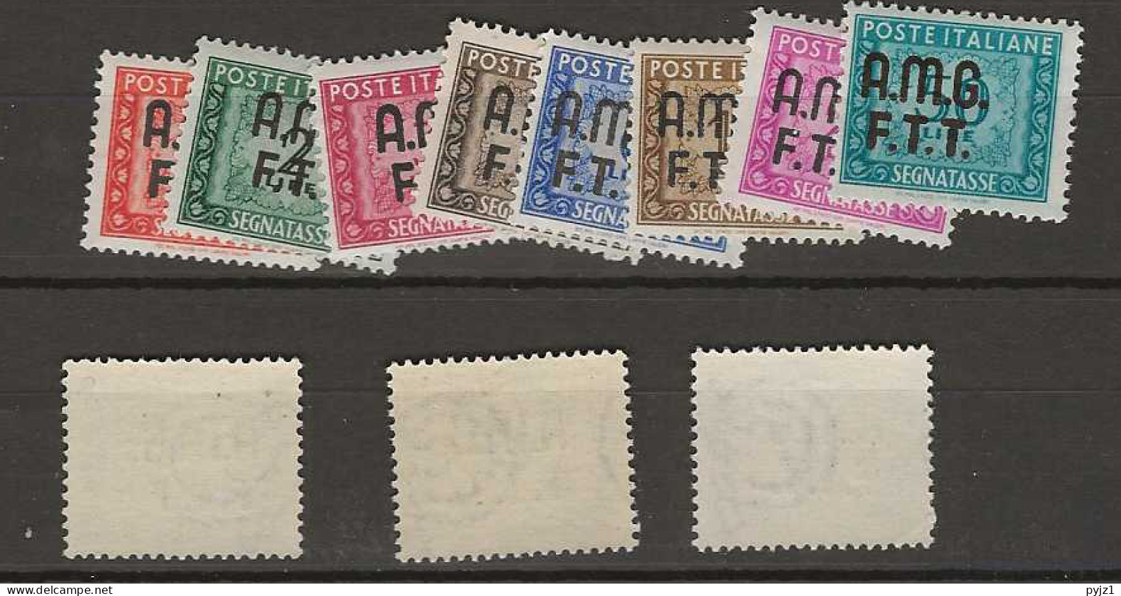 1947 MNH Triest, MIchel 5-15, Sassone Segnatasse 5-15 Postfris** - Strafport