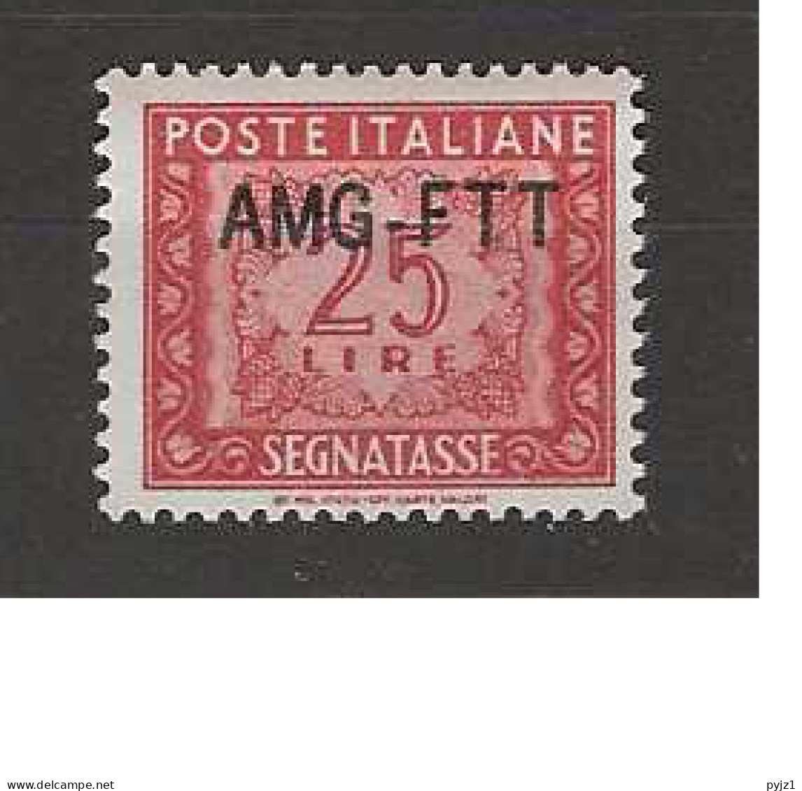 1954 MNH Triest, Sassone Segnatasse 25A Certificate Diena Postfris** - Postage Due