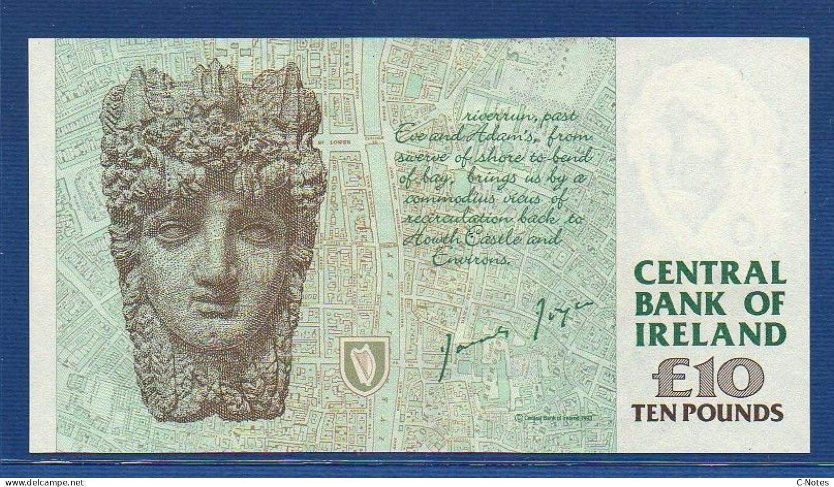 IRELAND - P.76b –  10 Pounds 02.07.1999 UNC, S/n XVN889646 - Ierland