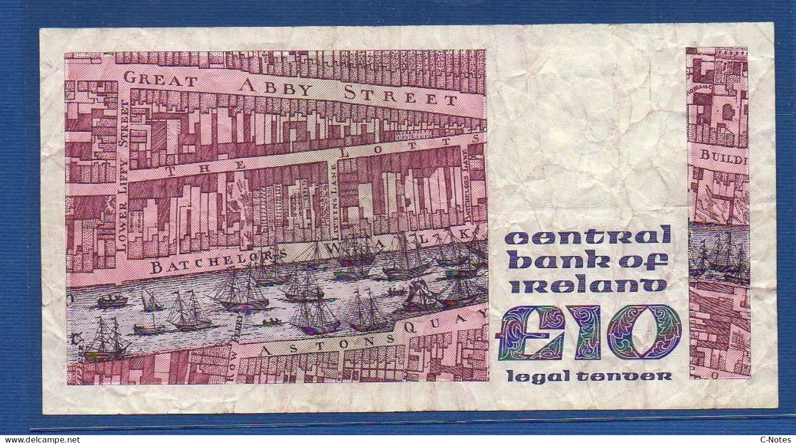 IRELAND - P.72c –  10 Pounds 14.04.1992 F+, S/n IHB 311438 - Irland