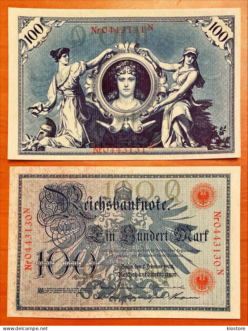 Germany 100 Mark 1908 P 33 UNC - 100 Mark