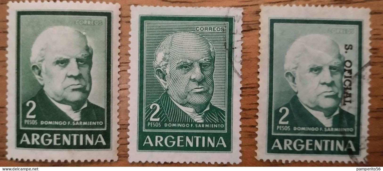 ARGENTINA - AÑO 1962-64 - Serie Próceres Y Riquezas II -  Domingo Faustino Sarmiento - Variedades - Gebraucht