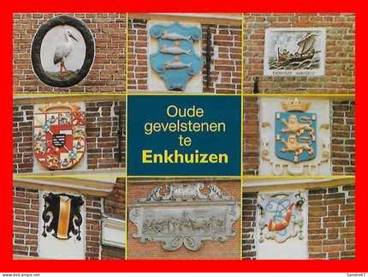 2 CPSM/gf ENKHUIZEN (Pays-Bas)   Drommedaris / Oude Gevelstenen Te Enkhuizen...P0637 - Enkhuizen