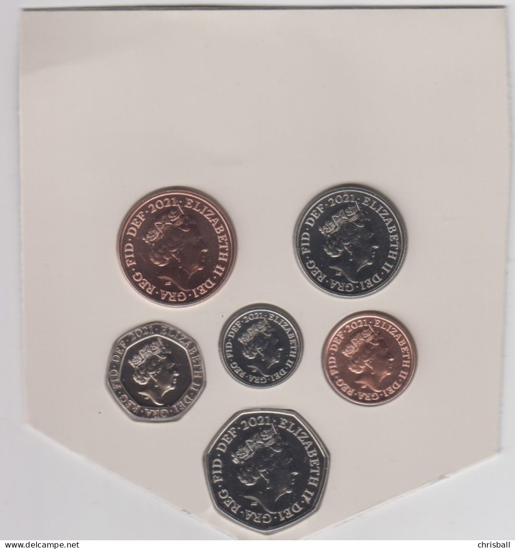 Great Britain UK 1p - 50p Coin Set 2021 - Uncirculated - 1 Pound