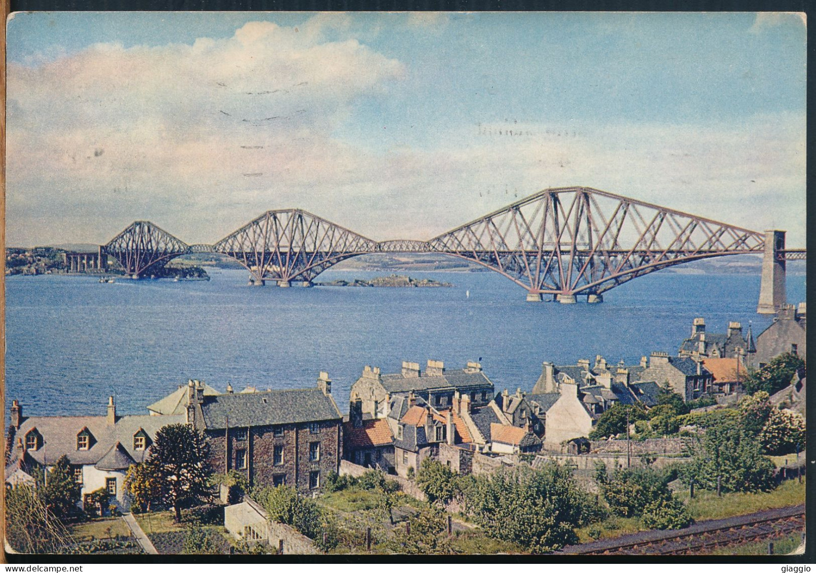 °°° 3865 - SCOTLAND - THE FORTH BRIDGE , FIRTH OF FORTH - 1956 With Stamps °°° - Berwickshire