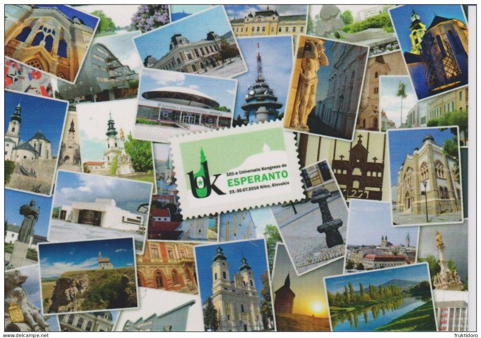 AKEO 110 Esperanto Card World Esperanto Conferences 2007/2011/2016  - Kartoj Universalaj Kongresoj En 2007/2011/2016 - Esperanto