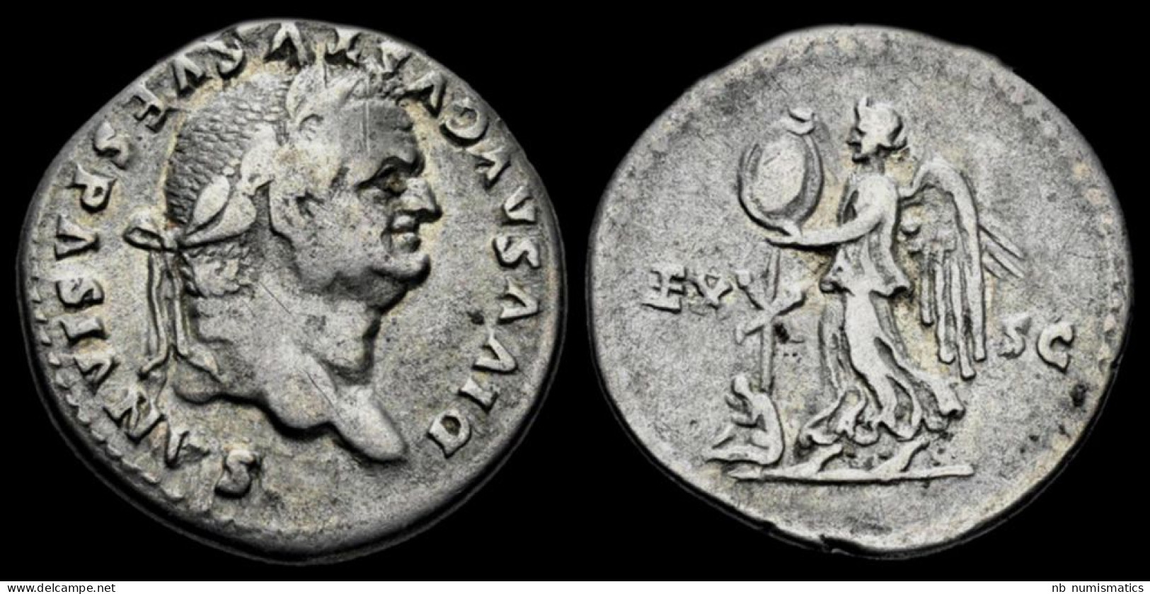 Divus Vespasian AR Denarius Judaea Capta Commemorative - La Dinastía Flavia (69 / 96)