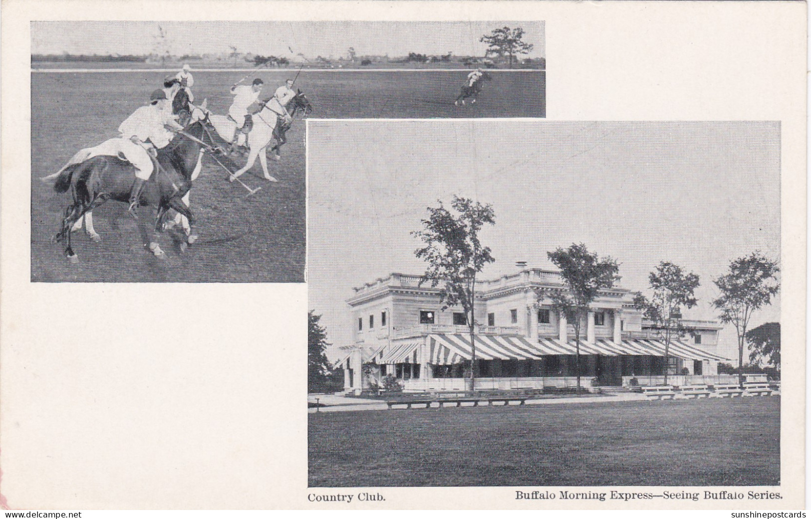 New York Buffalo Morning Express Seeing Buffalo Series Country Club And Polo Match - Buffalo