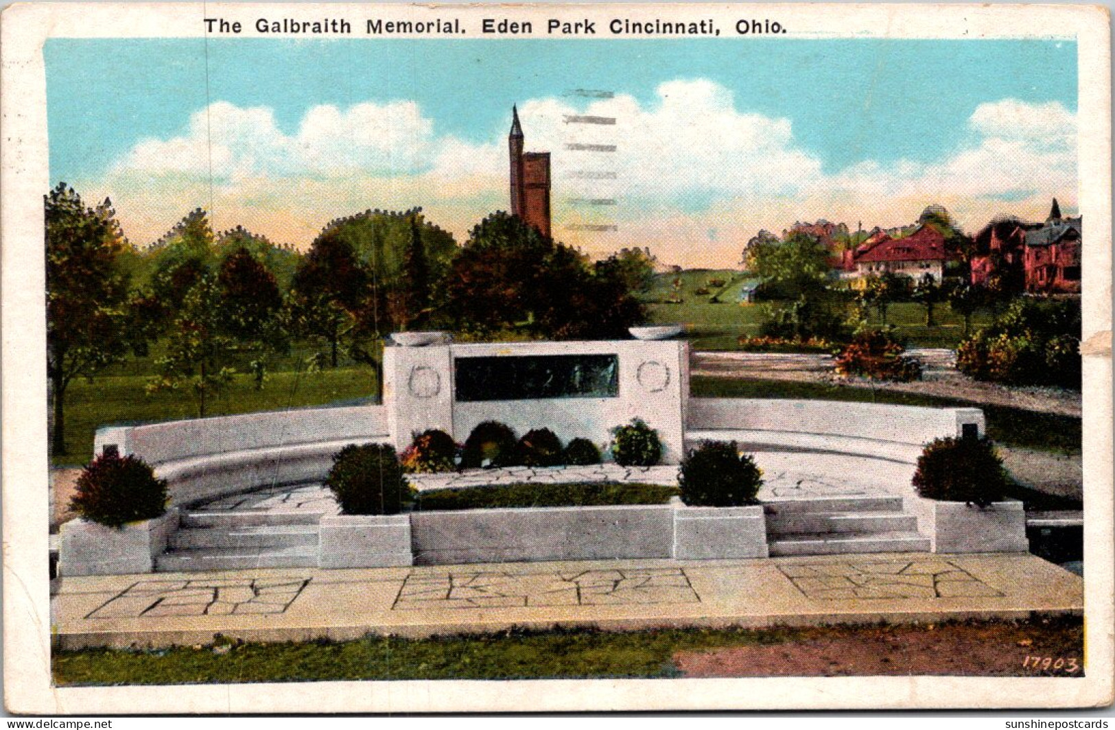 Ohio Cincinnatie Eden Park The Galbraith Memorial 1931 - Cincinnati