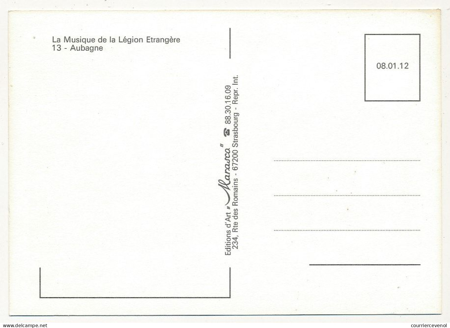 CPM - AUBAGNE (B. Du R.) - La Musique De La Légion Etrangère - Aubagne