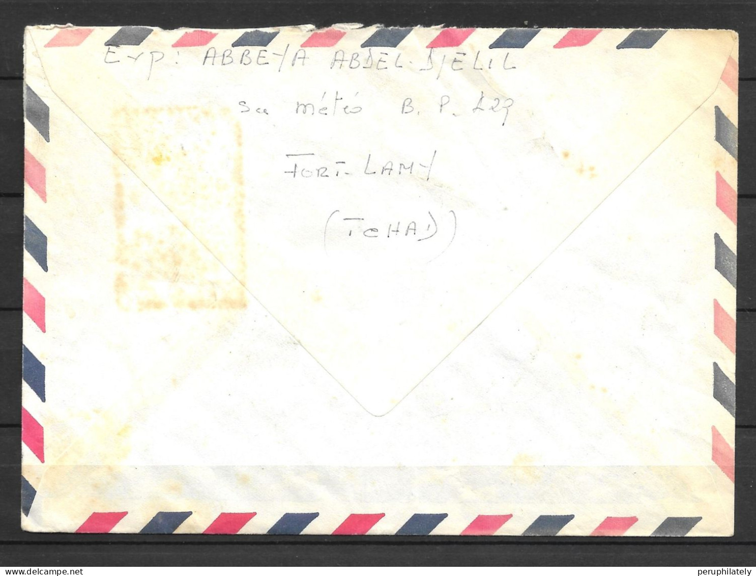 Chad Cover With Olympic Stamp Sent To France - Tchad (1960-...)