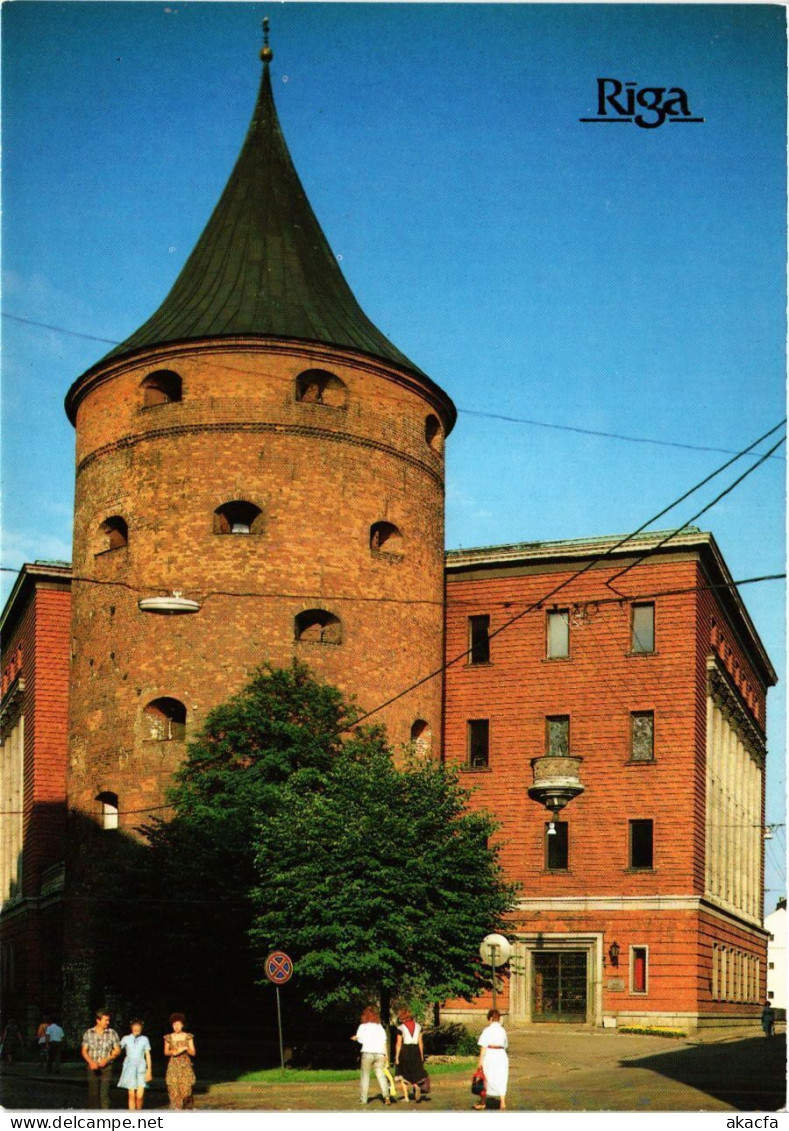 CPM AK RIGA The Powder Tower 1650 And The Revolution Museum LATVIA (372083) - Lettonie