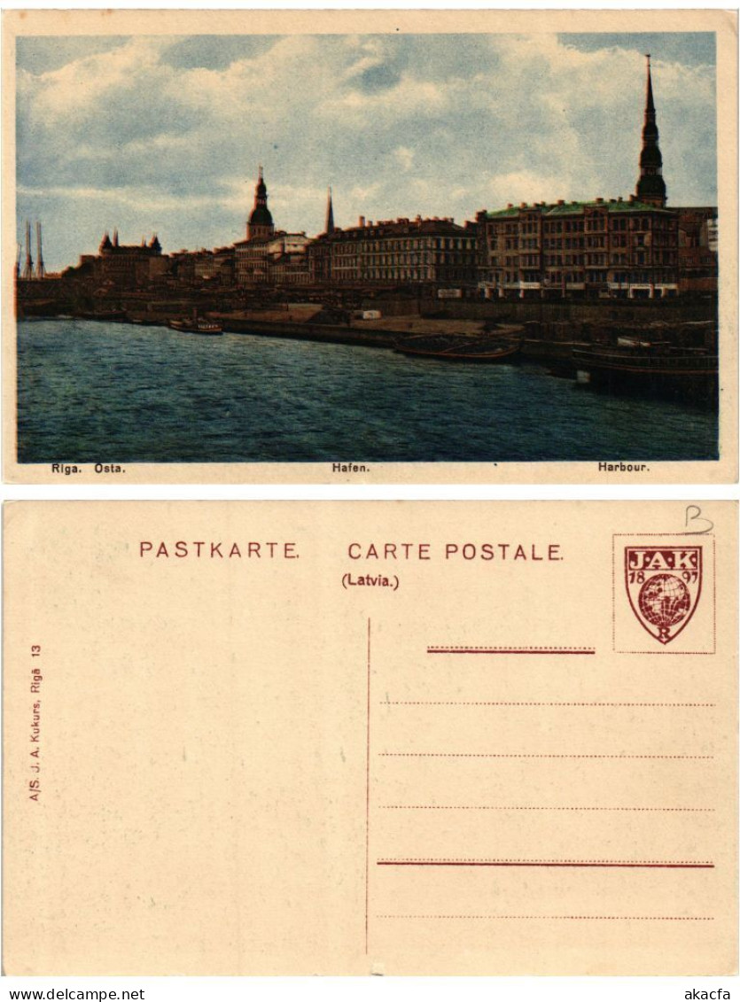 CPA AK RIGA Osta Hafen. LATVIA (402212) - Lettonie