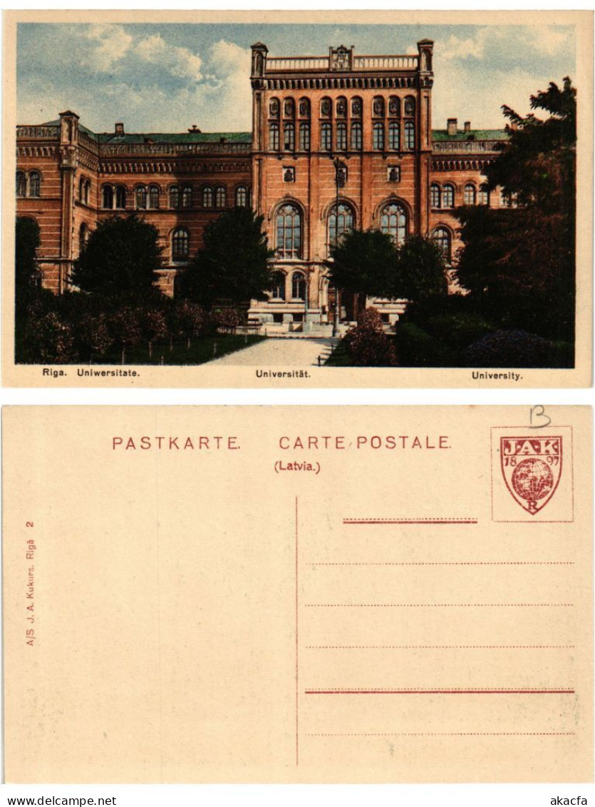 CPA AK RIGA Uniwersitate University. LATVIA (402198) - Lettonie
