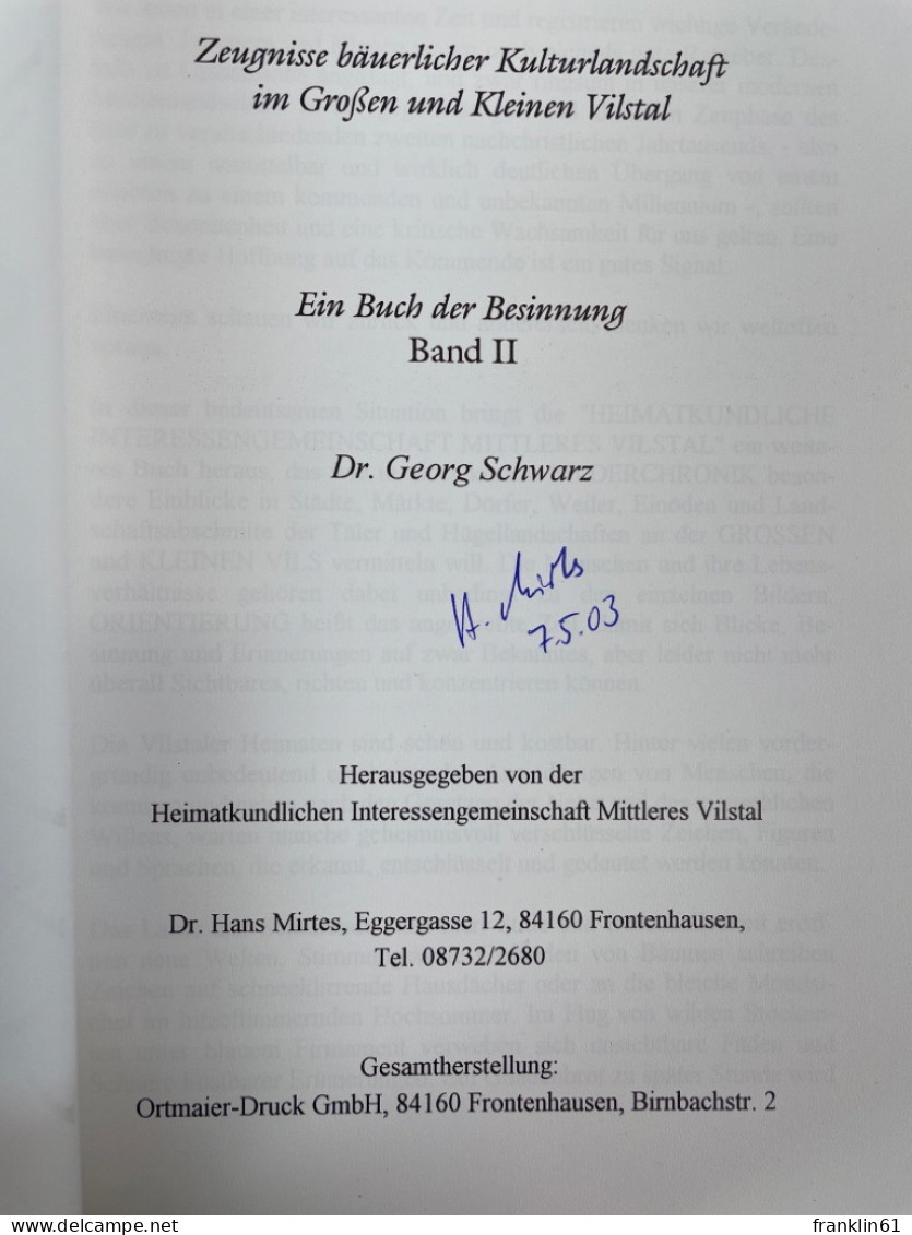 Zeugnisse Bäuerlicher Kulturlandschaft Im Großen Und Kleinen Vilstal. - 4. Neuzeit (1789-1914)