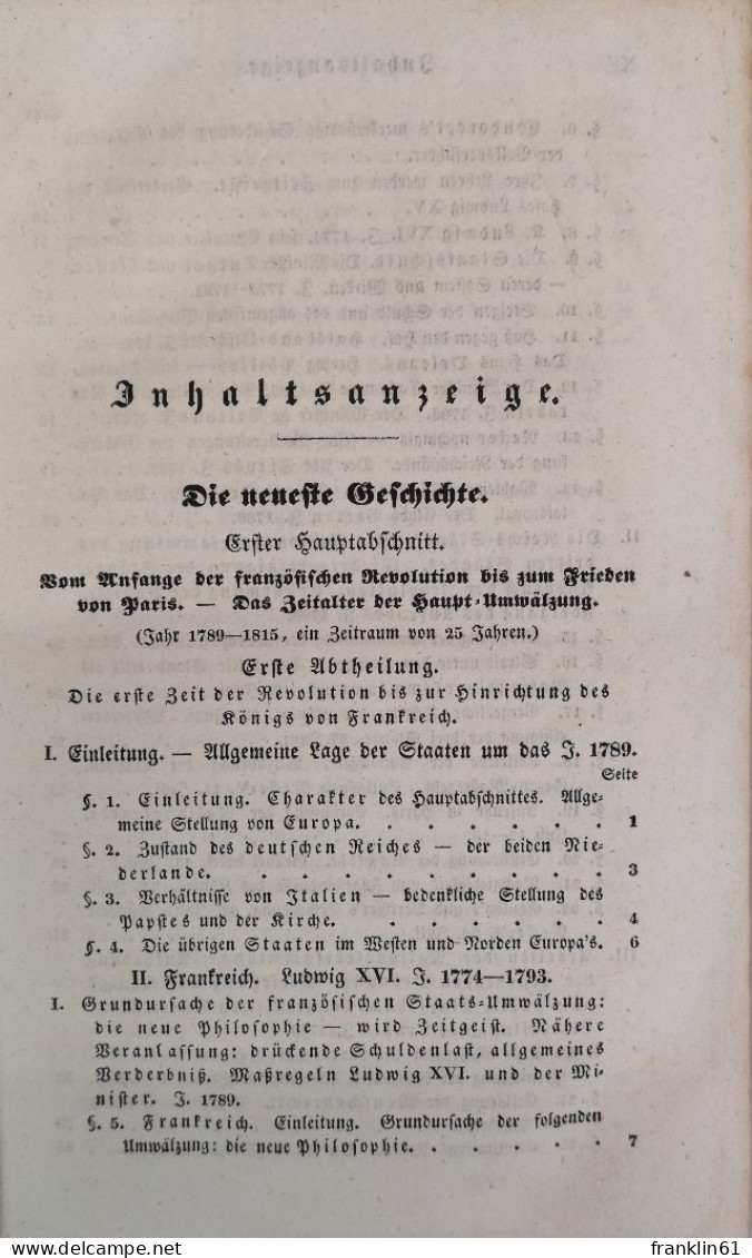 Allgemeine Geschichte Der Neuesten Zeit Mit Besonderer Berücksichtigung Der Kirchen- Und Staatengeschichte Für - 4. Neuzeit (1789-1914)