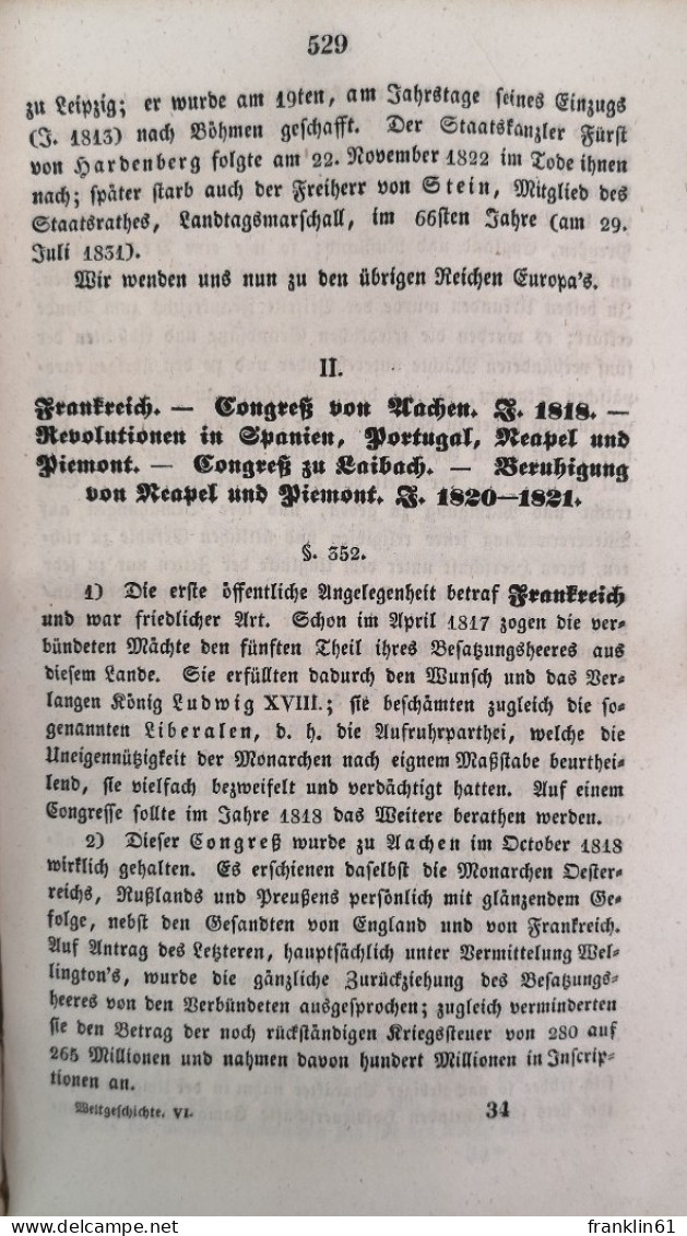 Allgemeine Geschichte der neuesten Zeit mit besonderer Berücksichtigung der Kirchen- und Staatengeschichte für