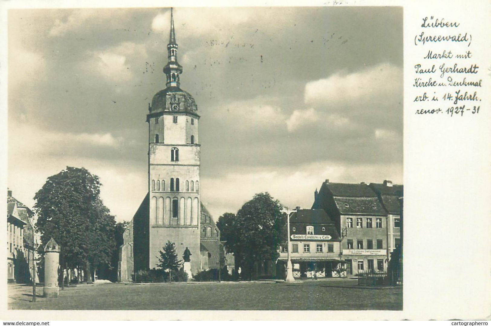 Germany Lubben(Spreewald) Markt Mit Paul Gerhardt Kirche - Luebben (Spreewald)