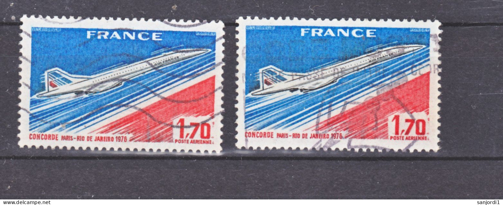 France PA 49 Variété Noir Au Lieu De Rouge Queue Et Normal  Oblitéré Used TB - Used Stamps