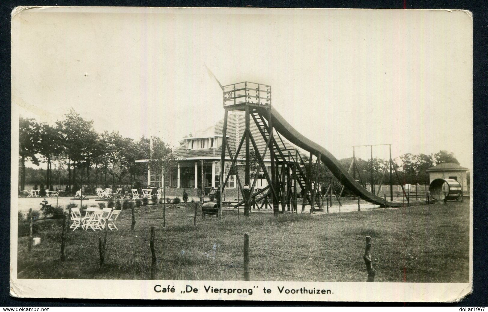 Café De Viersprong Te Voorthuizen  - Barneveld ( 17-7-1918 )   - 2 Scans For Condition.(Originalscan !!) - Barneveld