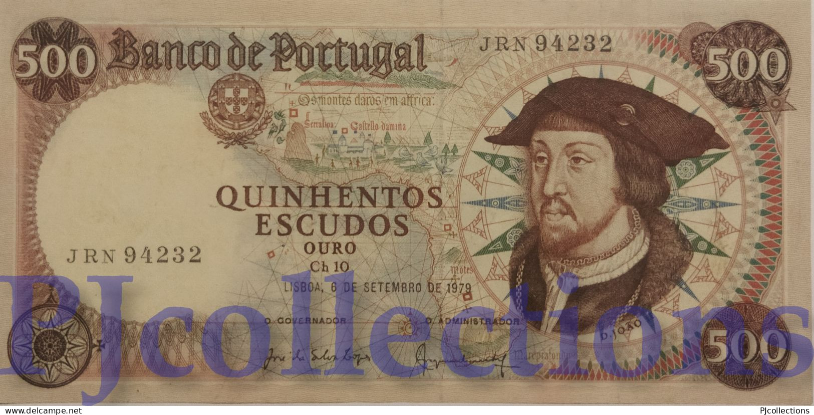 PORTUGAL 500 ESCUDOS 1979 PICK 170b AU- - Portugal