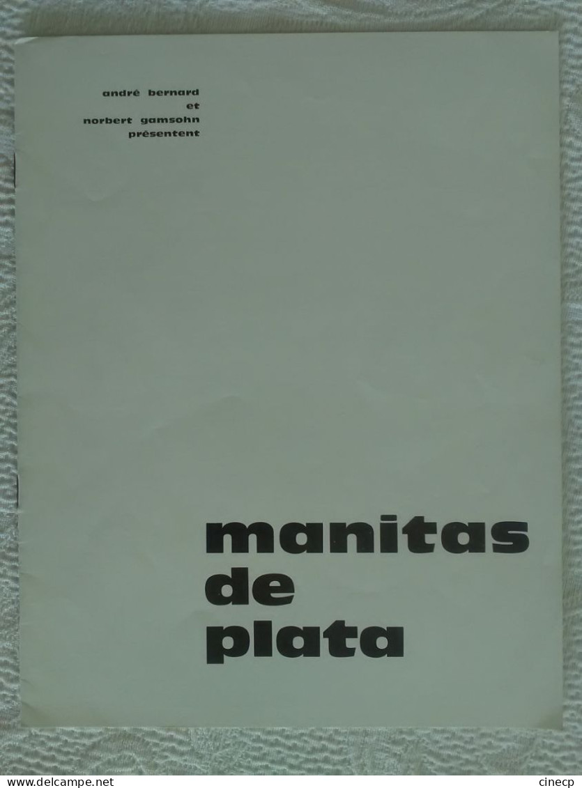 PROGRAMME ORIGINAL ANCIEN MANITAS DE PLATA GUITARISTE Publicité Philips Photo Lucien Clergue - Toebehoren En Hoezen