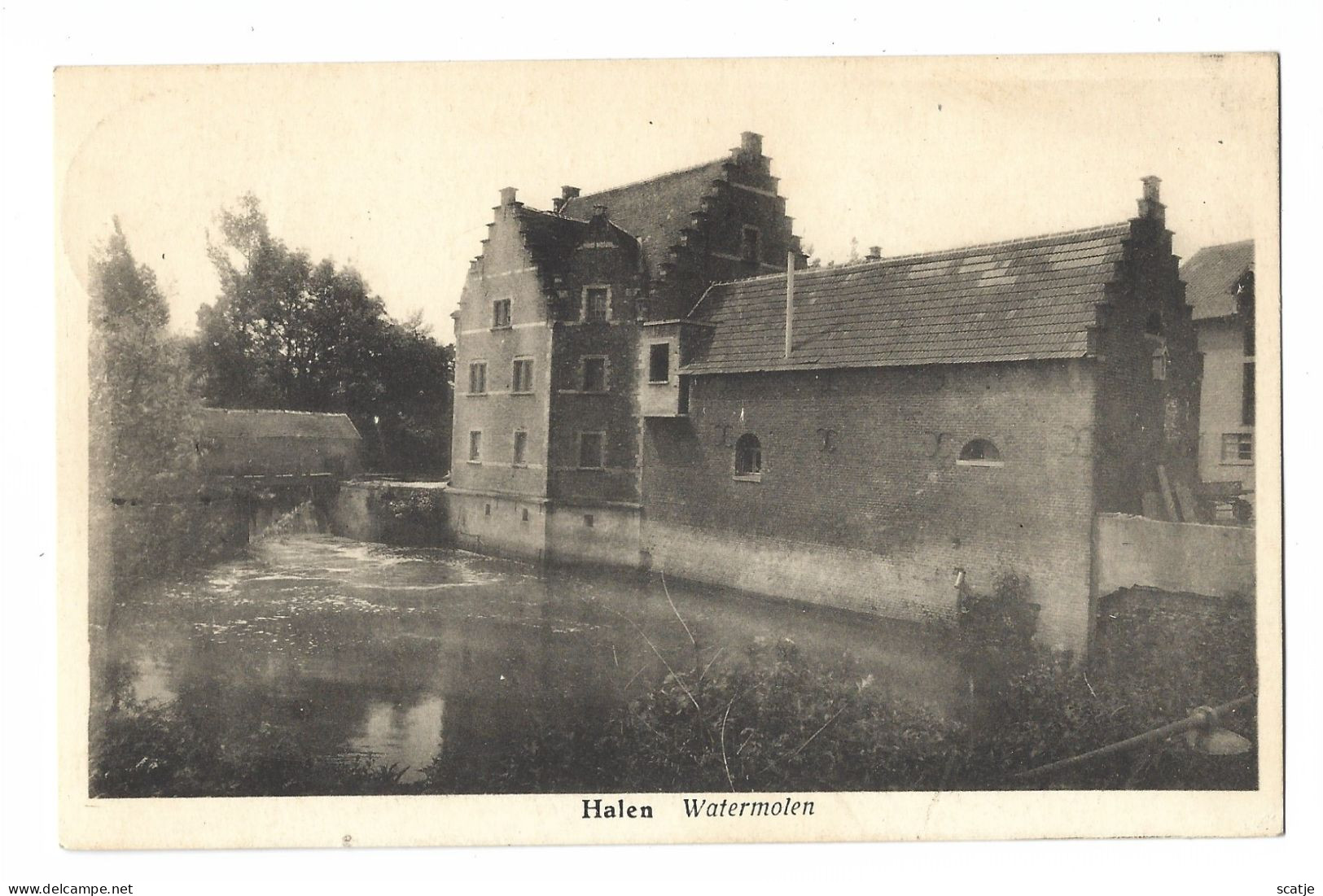 Halen.   Diest   -    Watermolen.   -   1947   Naar   Ruisbroek - Halen