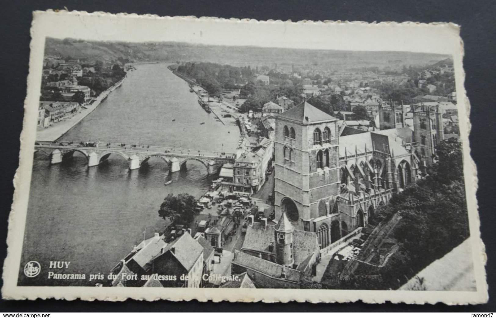 Huy - Panorama Pris Du Fort Au Dessus De La Collégiale - Ern. Thill, Bruxelles - # 64 - Jaar 1949 - Huy