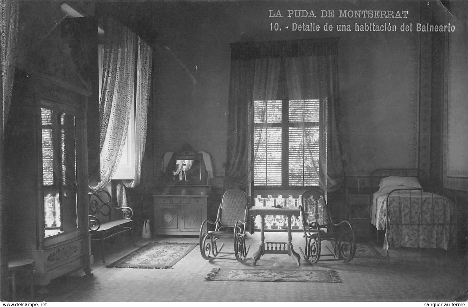 CPA ESPAGNE LA PUDA DE MONTSERRAT DETALLE DE UNA HABITACION DEL BALNEARIO - Sonstige & Ohne Zuordnung