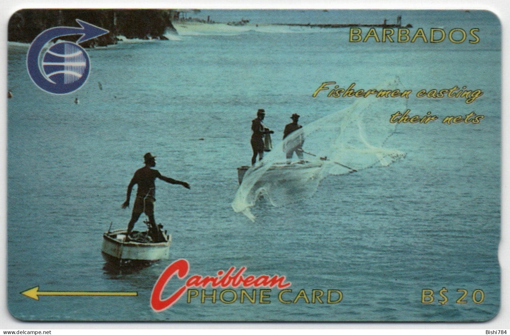 Barbados - Fishermen - 3CBDB (with Logo) - Barbados (Barbuda)