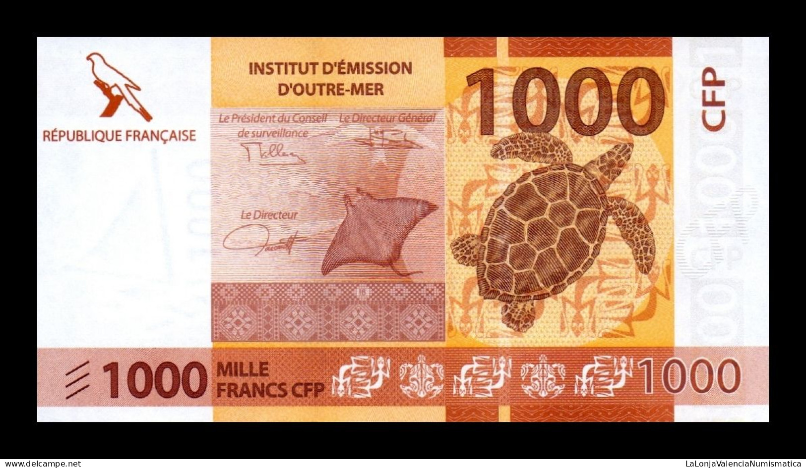 Territorios Franceses Del Pacífico French Pacific Territories 1000 Francs 2014 (2020) Pick 6c Sc Unc - Frans Pacific Gebieden (1992-...)