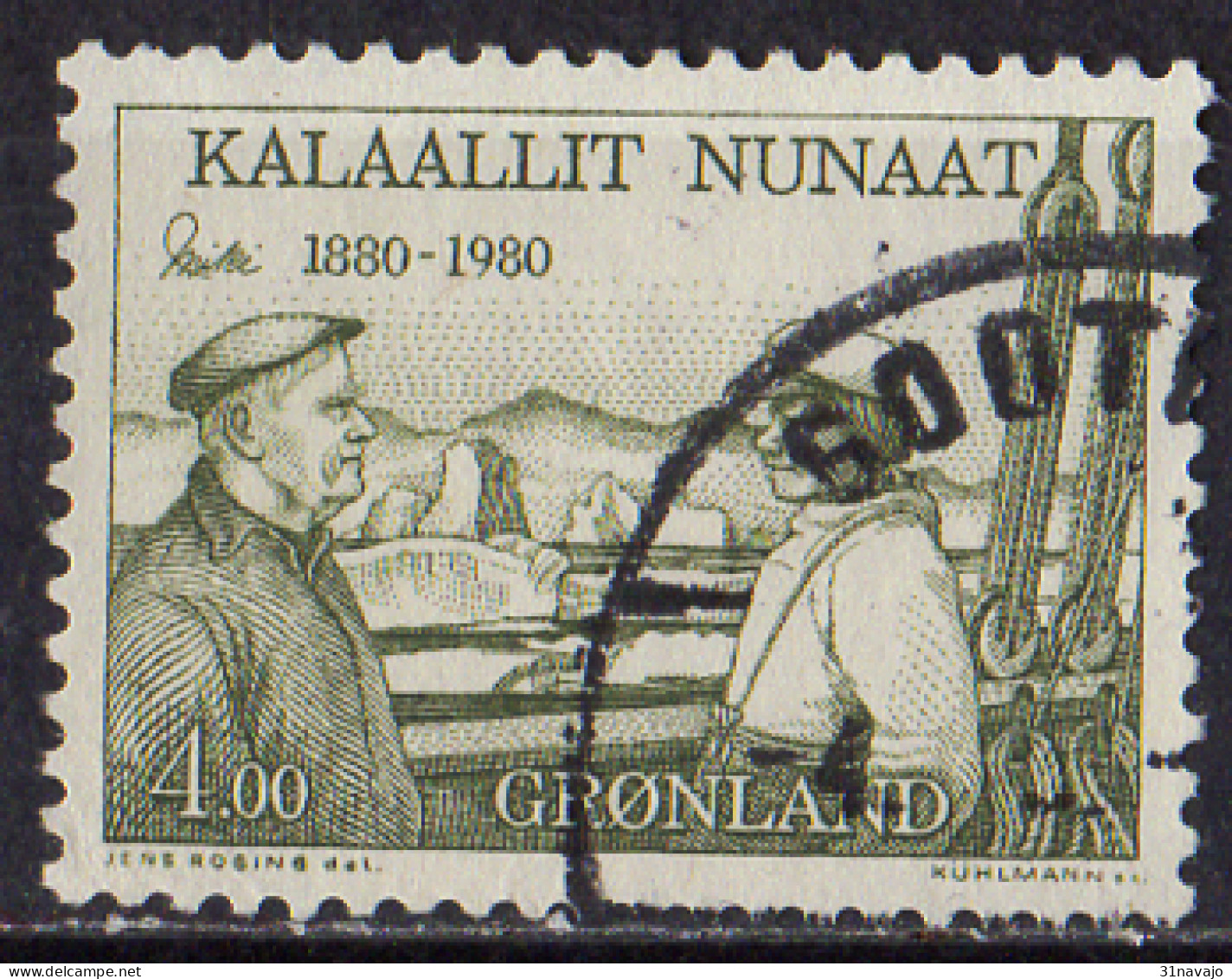 GROENLAND - 100e Anniversaire De La Naissance D'Ejnar Mikkelsen - Usati