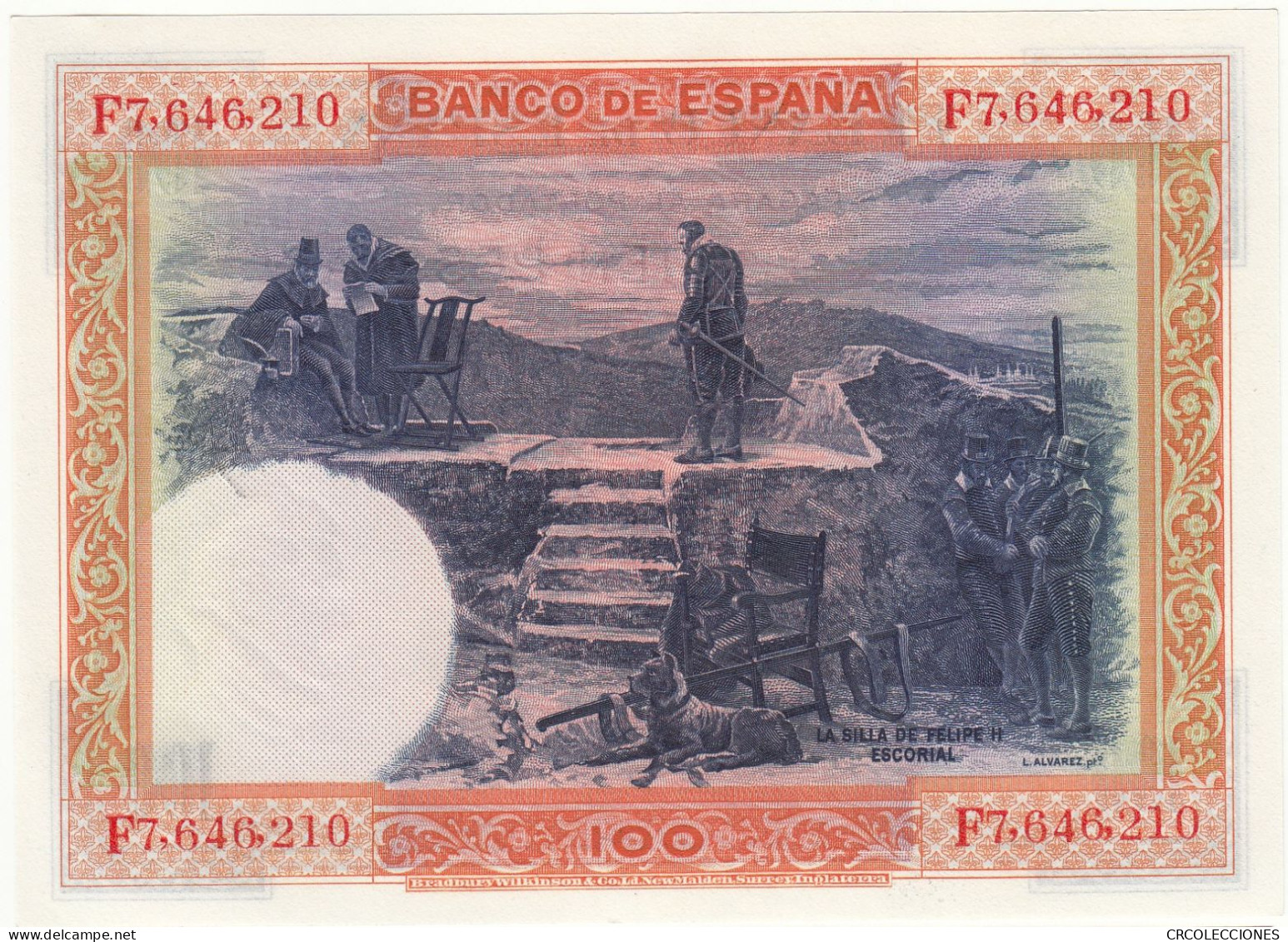 CRBS0756 BILLETE ESPAÑA 100 PESETAS 1925 SIN CIRCULAR - 100 Peseten