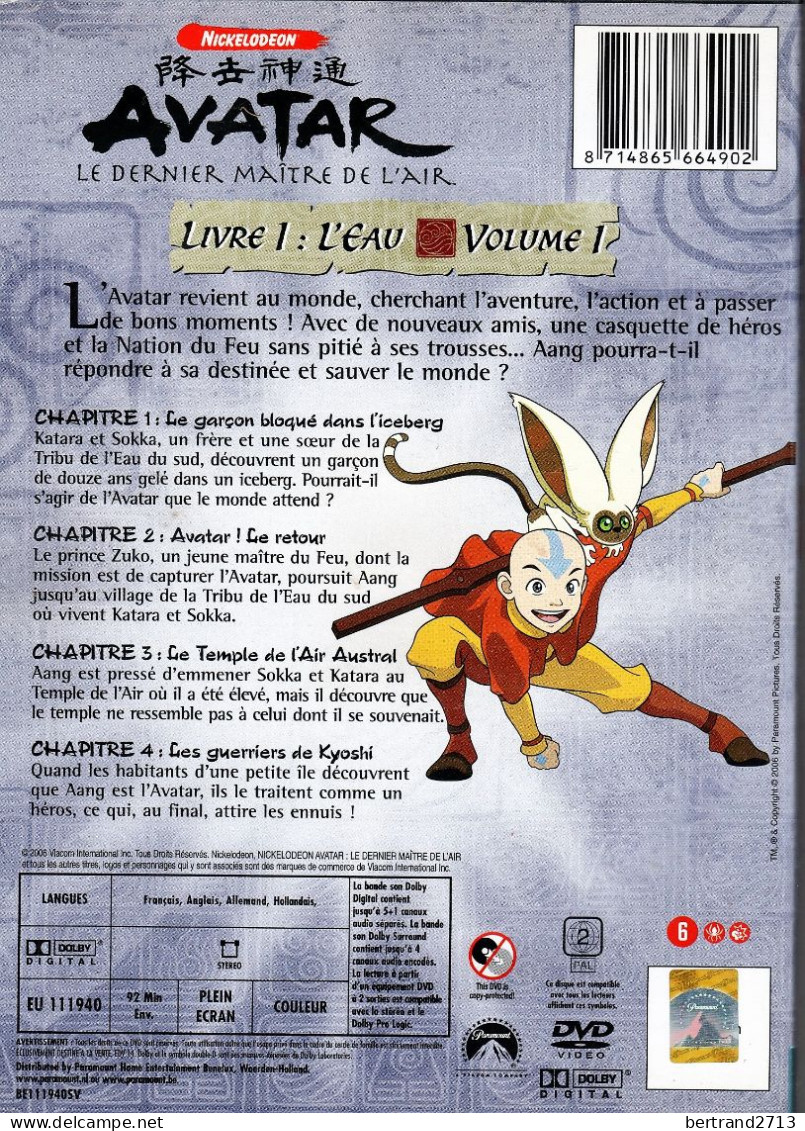 Avatar "De Legende Van Aang" Natie 1 Water Deel 4 - Infantiles & Familial