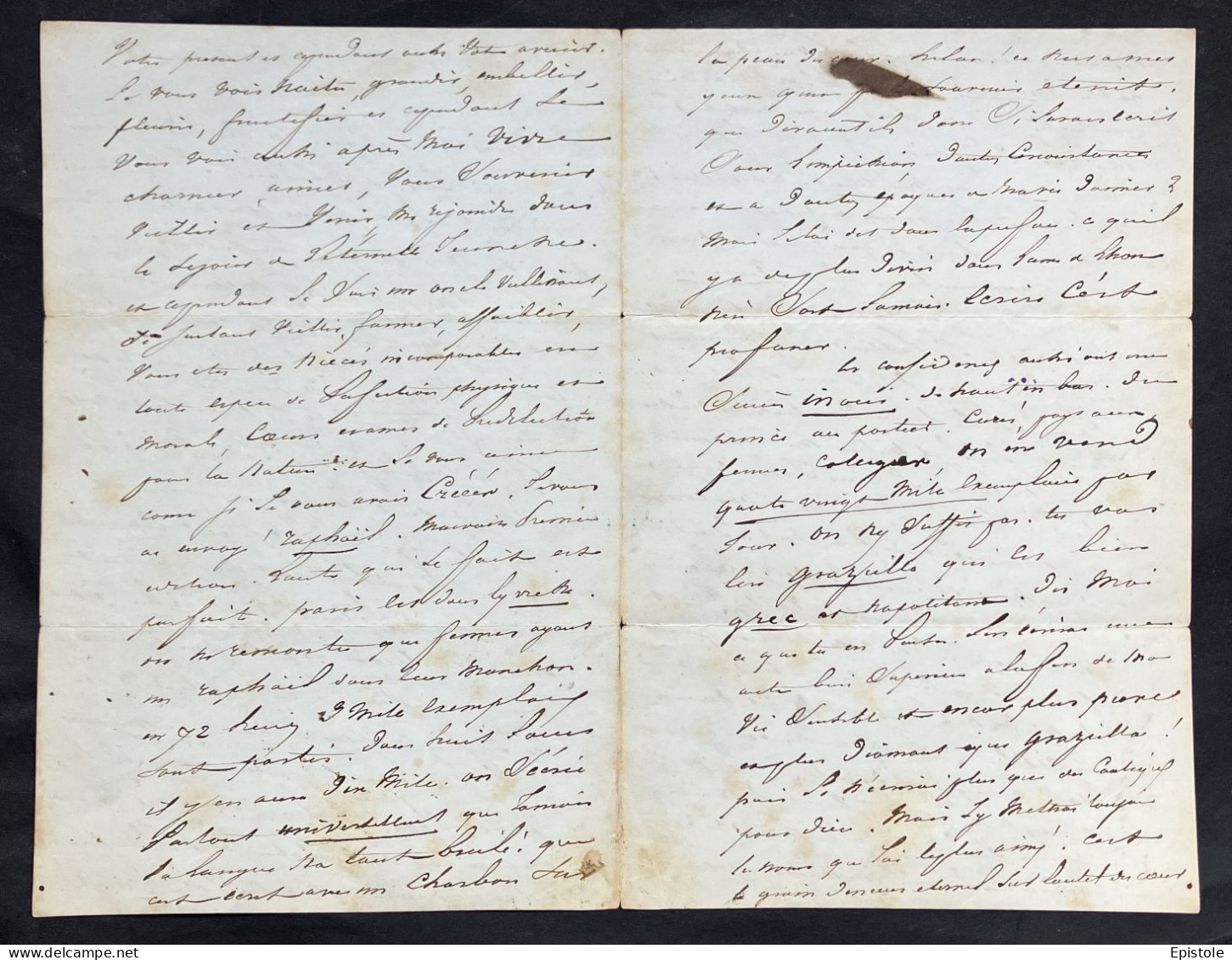 Alphonse De LAMARTINE – Superbe Lettre Autographe Signée – Ses Œuvres & Travail De L’écrivain - Schriftsteller