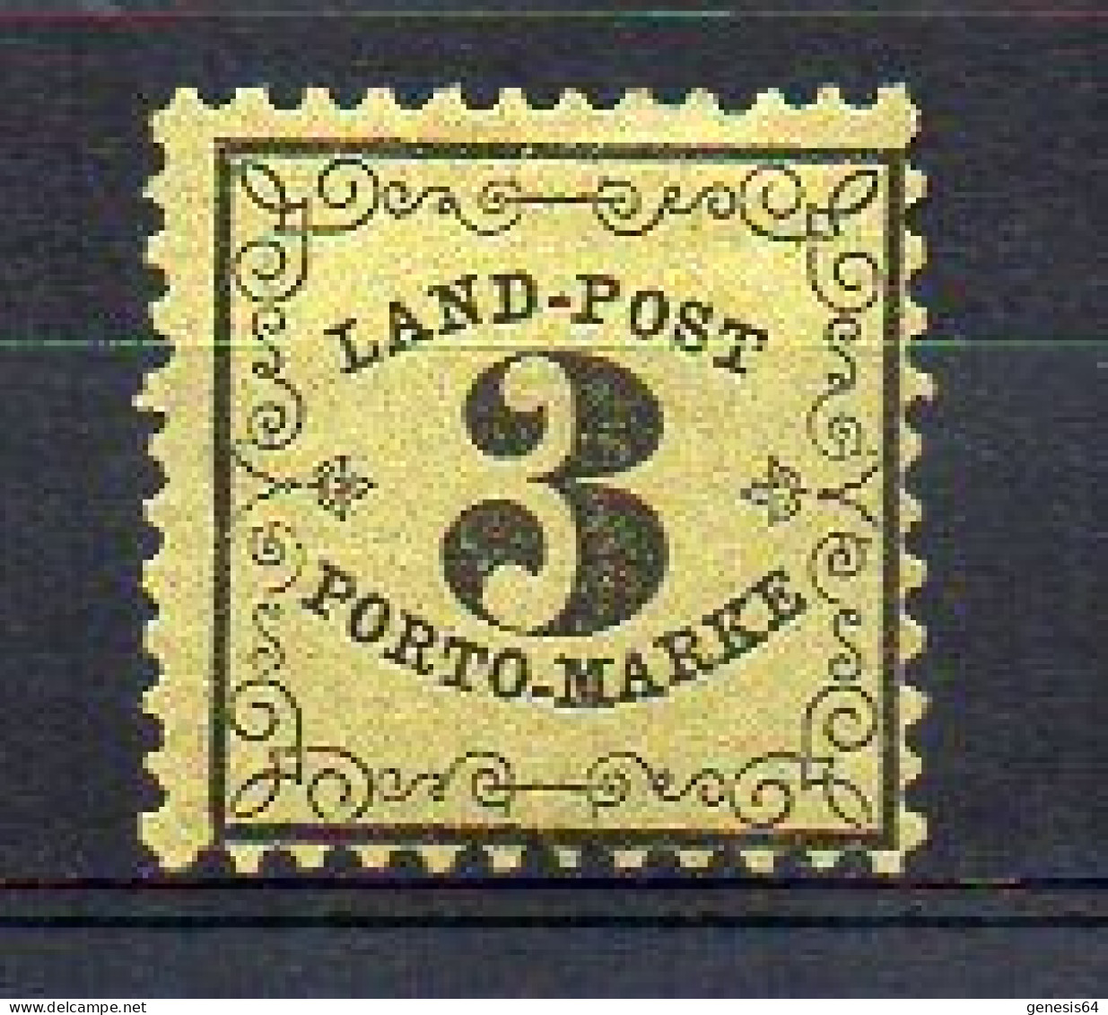 Baden 1862 - Portomarken Mi 2 - * - Mint Hinged (2ZK11) - Postfris