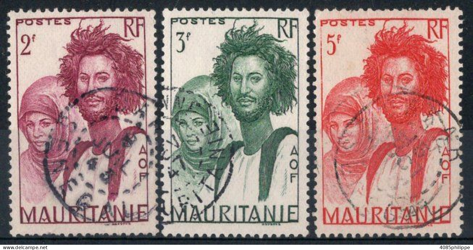 Mauritanie Timbres-poste N°90 à 92 Oblitérés TB ( Sauf  N°92  Des Dents Courtes ) Cote : 4€25 - Used Stamps