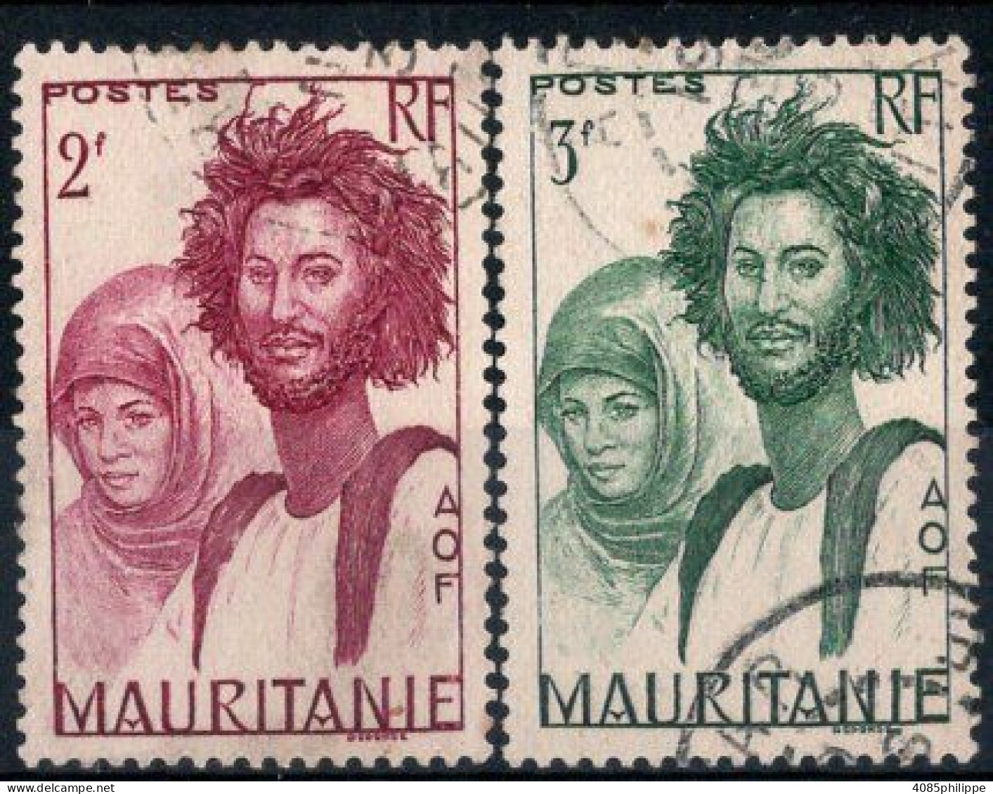 Mauritanie Timbres-poste N°90 & 91 Oblitérés TB Cote : 2€50 - Oblitérés